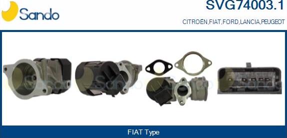 Sando SVG74003.1 - Vanne EGR droxauto.com