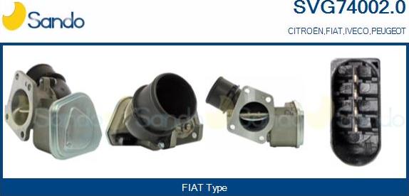 Sando SVG74002.0 - Vanne EGR droxauto.com