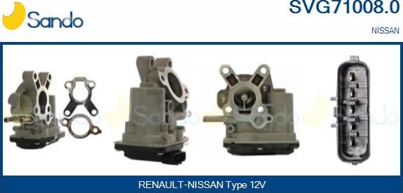Sando SVG71008.0 - Vanne EGR droxauto.com