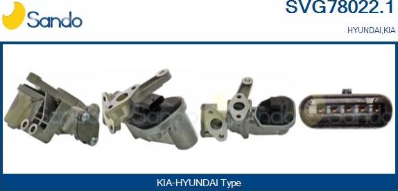 Sando SVG78022.1 - Vanne EGR droxauto.com