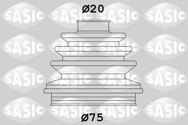 Sasic 9004600 - Joint-soufflet, arbre de commande droxauto.com