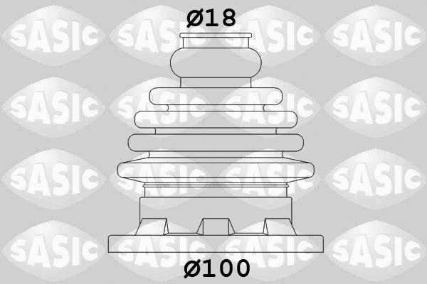Sasic 1906034 - Joint-soufflet, arbre de commande droxauto.com