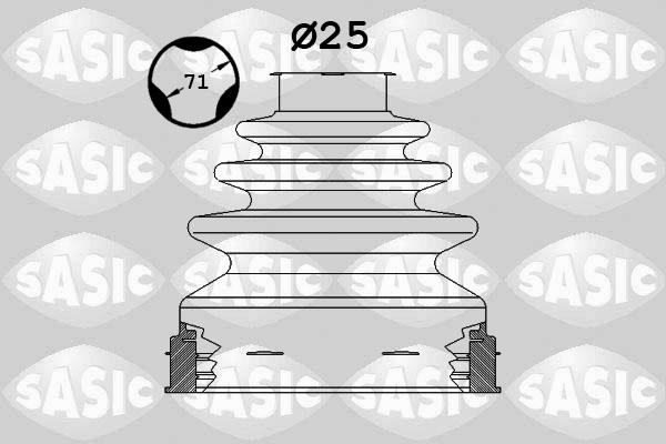 Sasic 1906107 - Joint-soufflet, arbre de commande droxauto.com