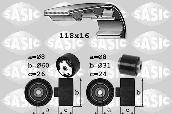 Sasic 1750046 - Kit de distribution droxauto.com