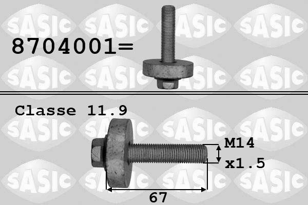 Sasic 8704001 - Vis de poulie droxauto.com