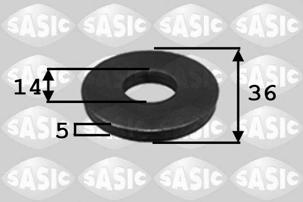 Sasic 8700014 - Rondelle de calage, poulie-vilebrequin droxauto.com