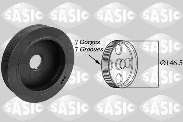 Sasic 2150054 - Poulie, vilebrequin droxauto.com