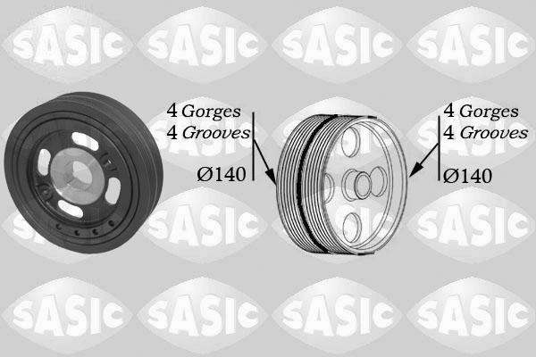 Sasic 2150066 - Poulie, vilebrequin droxauto.com