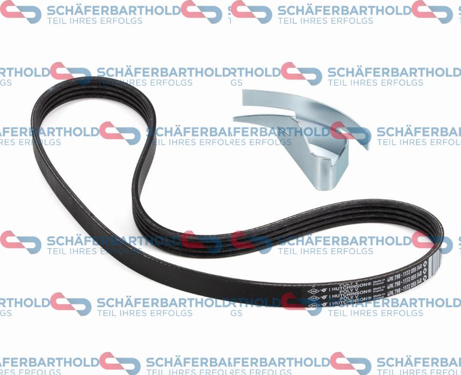 Schferbarthold 115 28 026 01 11 - Jeu de courroies trapézoïdales à nervures droxauto.com