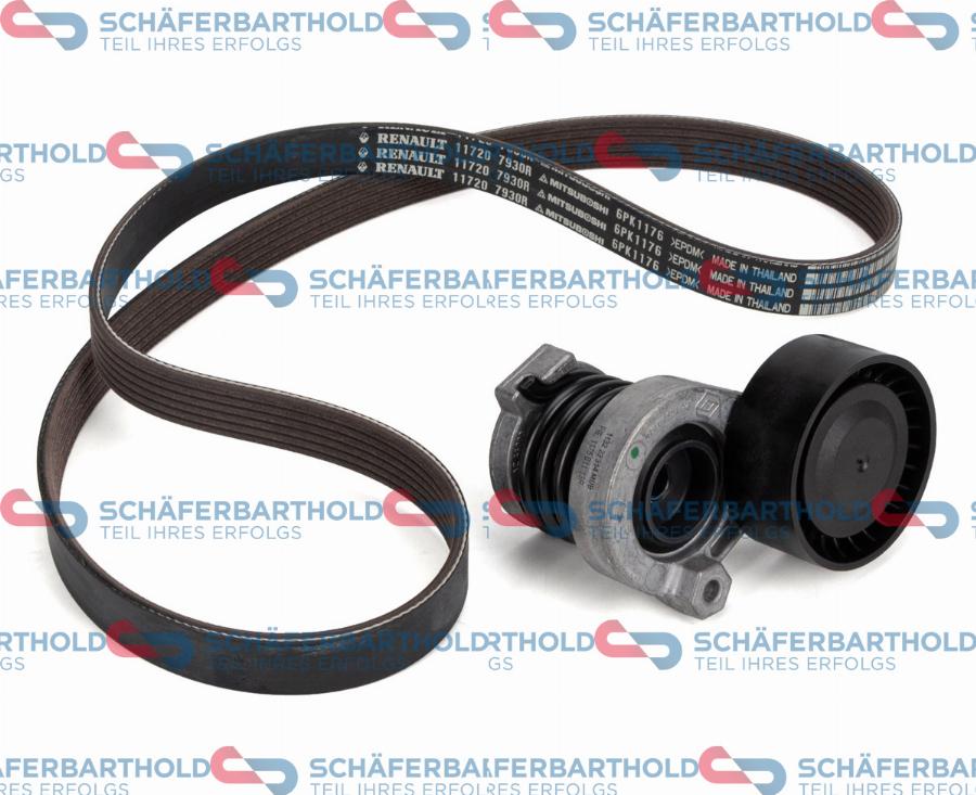 Schferbarthold 300 28 510 01 11 - Jeu de courroies trapézoïdales à nervures droxauto.com