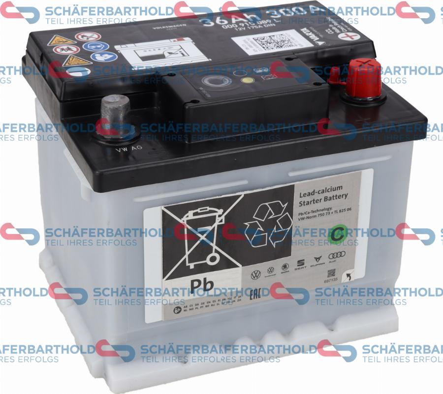 Schferbarthold 319 18 691 01 11 - Batterie de démarrage droxauto.com