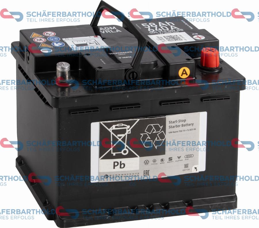 Schferbarthold 319 18 682 01 11 - Batterie de démarrage droxauto.com