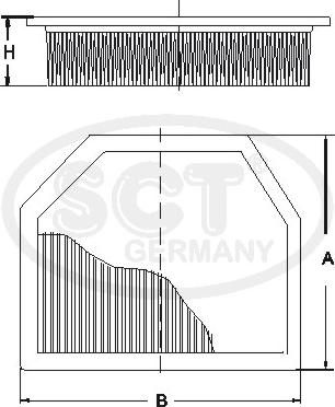 SCT-MANNOL SB 664 - Filtre à air droxauto.com