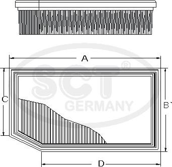 SCT-MANNOL SB 2386 - Filtre à air droxauto.com