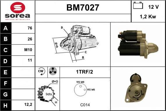 Sera BM7027 - Démarreur droxauto.com