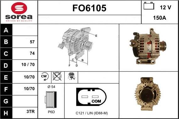 Sera FO6105 - Alternateur droxauto.com