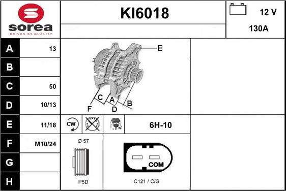 Sera KI6018 - Alternateur droxauto.com
