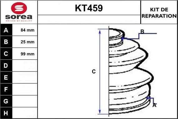 Sera KT459 - Joint-soufflet, arbre de commande droxauto.com