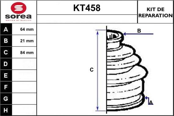 Sera KT458 - Joint-soufflet, arbre de commande droxauto.com