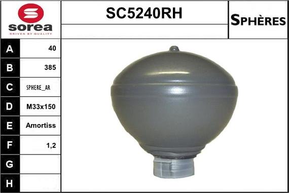 Sera SC5240RH - Accumulateur de pression, suspension / amortissement droxauto.com
