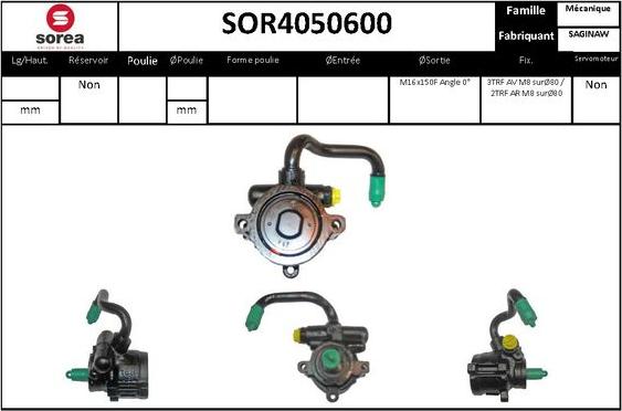 Sera SOR4050600 - Pompe hydraulique, direction droxauto.com