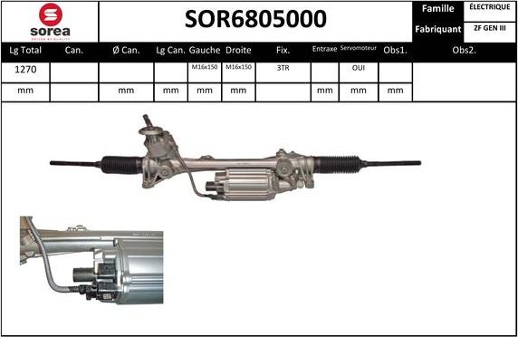 Sera SOR6805000 - Crémaillière de direction droxauto.com