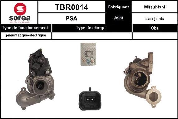 Sera TBR0014 - Turbocompresseur, suralimentation droxauto.com