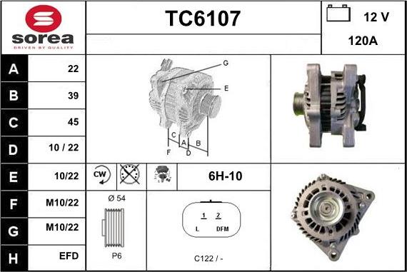 Sera TC6107 - Alternateur droxauto.com
