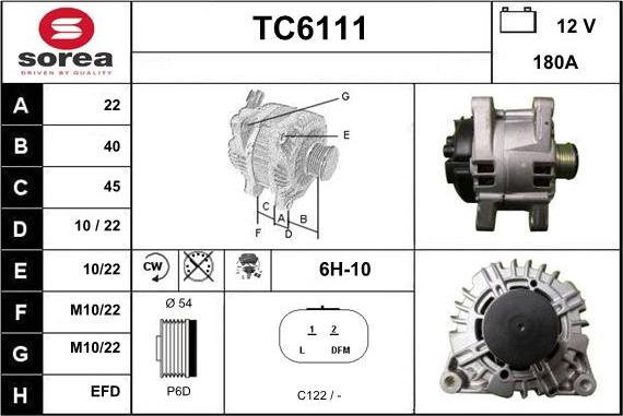 Sera TC6111 - Alternateur droxauto.com
