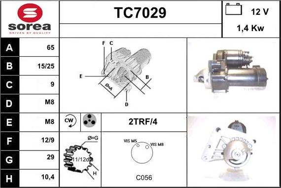 Sera TC7029 - Démarreur droxauto.com