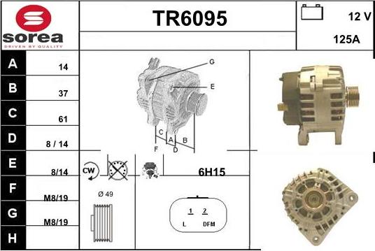 Sera TR6095 - Alternateur droxauto.com