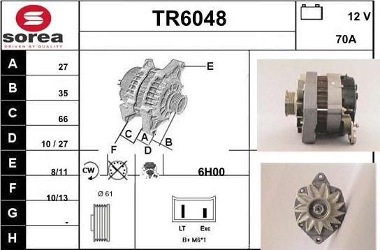 Sera TR6048 - Alternateur droxauto.com