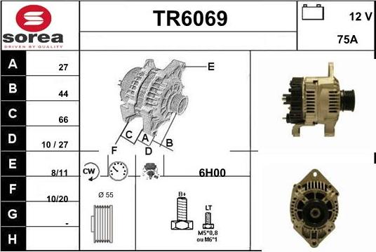 Sera TR6069 - Alternateur droxauto.com