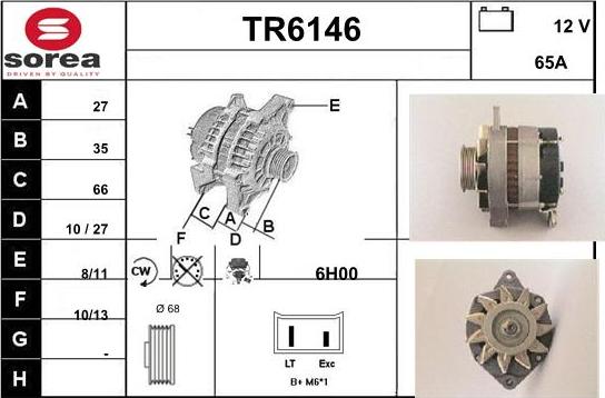 Sera TR6146 - Alternateur droxauto.com