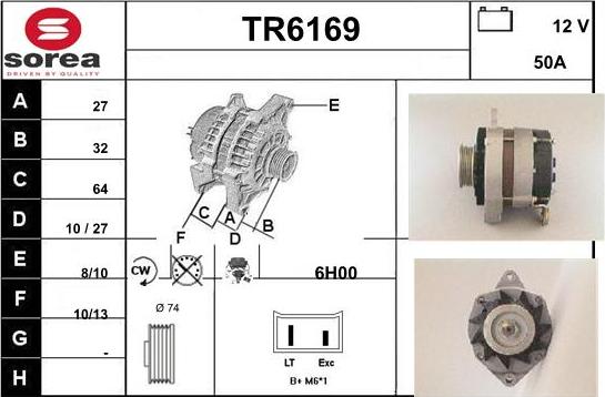 Sera TR6169 - Alternateur droxauto.com