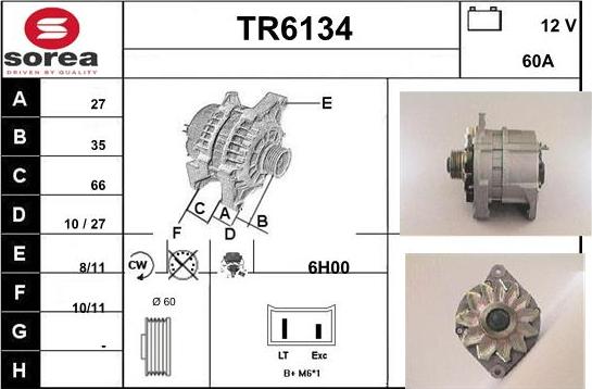 Sera TR6134 - Alternateur droxauto.com