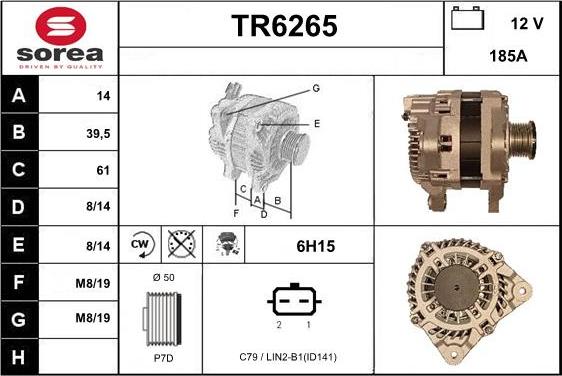 Sera TR6265 - Alternateur droxauto.com
