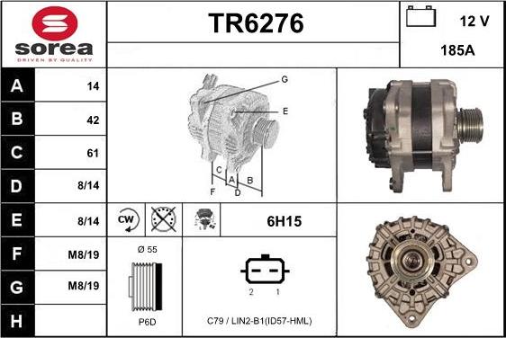 Sera TR6276 - Alternateur droxauto.com