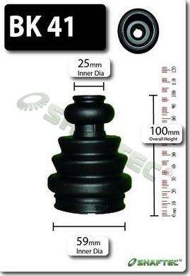 Shaftec BK41 - Joint-soufflet, arbre de commande droxauto.com