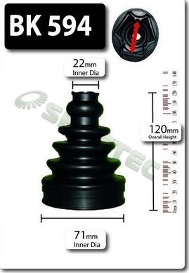 Shaftec BK594 - Joint-soufflet, arbre de commande droxauto.com