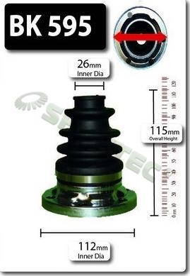 Shaftec BK595 - Joint-soufflet, arbre de commande droxauto.com
