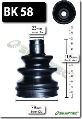 Shaftec BK58 - Joint-soufflet, arbre de commande droxauto.com