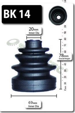 Shaftec BK14 - Joint-soufflet, arbre de commande droxauto.com