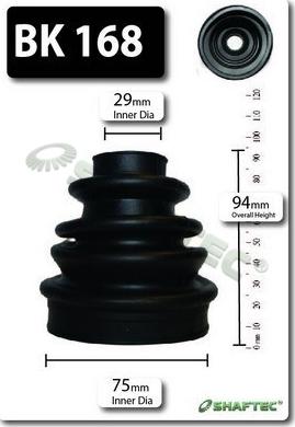 Shaftec BK168 - Joint-soufflet, arbre de commande droxauto.com