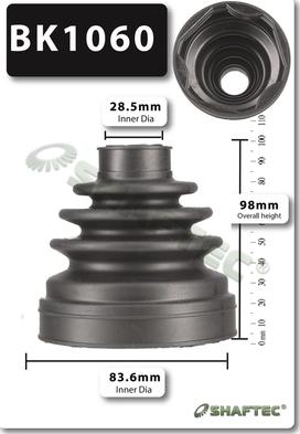 Shaftec BK1060 - Joint-soufflet, arbre de commande droxauto.com