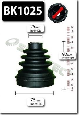 Shaftec BK1025 - Joint-soufflet, arbre de commande droxauto.com