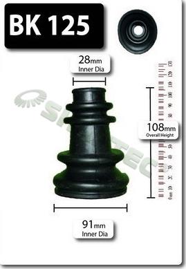 Shaftec BK125 - Joint-soufflet, arbre de commande droxauto.com