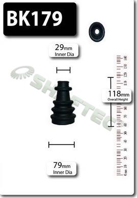 Shaftec BK179 - Joint-soufflet, arbre de commande droxauto.com