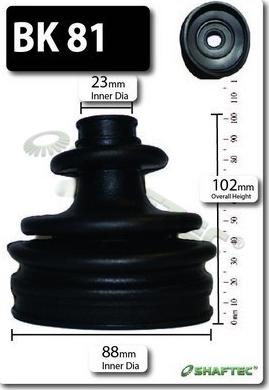 Shaftec BK81 - Joint-soufflet, arbre de commande droxauto.com