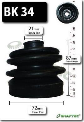 Shaftec BK34 - Joint-soufflet, arbre de commande droxauto.com